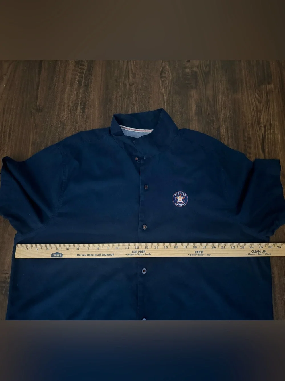 Tommy Bahama MLB Clutch Play Houston Astros Button Down Silk Blue Shirt Men’s XL